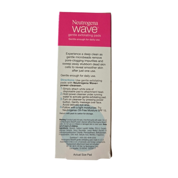 Neutrogena Wave Power-Cleanser Deep Clean Foaming Cleanser + 30 Exfoliating pads - Picture 6 of 8